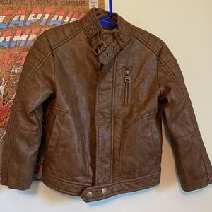 NWOT Brown Moto Jacket